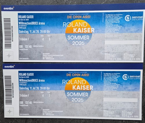 Tickets roland kaiser - tickets,