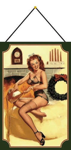 Blechschild 20x30 pin girl - blechschild,