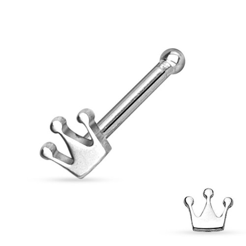 Nasenpiercing krone aus - nasenpiercing,