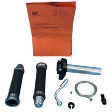 Aluminium Gas Drehgasgriff schw. Gutachten Dinli,Masai,JP Sport,ATV 450,DMX 450