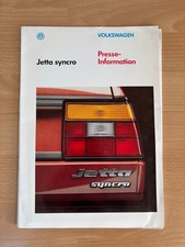 Pressemappe VW Jetta Syncro /