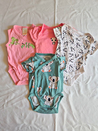 Bundle set erstlingsbodies - 4x,