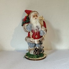 Weihnachtsmann Figur Stoff Deko Weihnacht Vintage