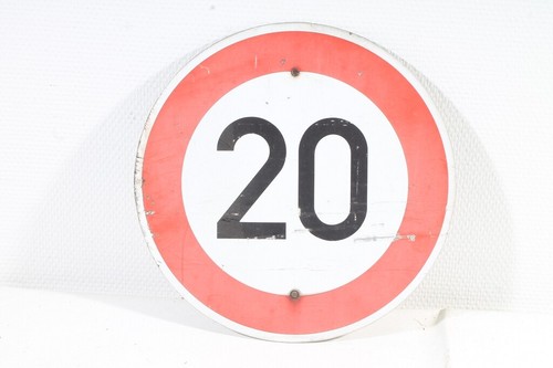 Altes verkehrsschild km - verkehrsschild, 20