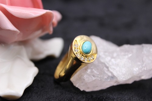 Modeschmuck ring vergoldet - ring, mit