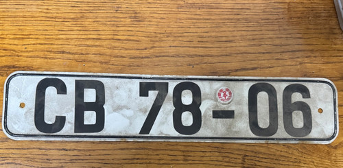 Ddr kfz kennzeichen - kennzeichen, cb