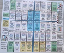 Lenormand Legeschablone - 2 Teile je 66,5 cm x 38,0 cm - Kunststoff bedruckt