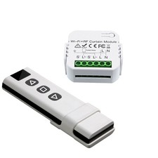 Tuya WiFi Funk Rolladensteuerung Nachrüstset Vorhang Schalter RF Fernbedienung