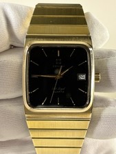 ZENITH Port Royal *RAR* Vintage 1970’s Men’s Quartz Black Gold Date Dress Watch