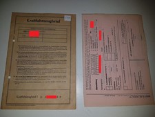 Fahrzeugbrief KFZ Brief 1969