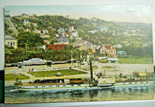 AK DRESDEN Loschwitz Villenansicht und  Elbedampfer AUSSIG  ( 149032