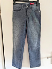 STOOKER Jeans "Zermatt" 38, Grau mit Leo Print - stretchig, kaum getragen
