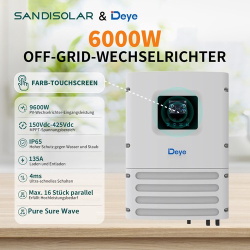 Deye sandisolar 6kw 6000w - deye,