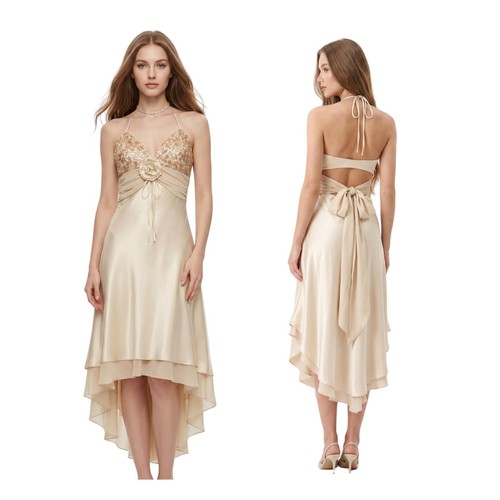Vintage champagner satin - champagner,