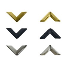 20 - 40 Stk. - Buchecken - silber, gold od. schwarz - 16 x 16 mm - Schutzecken