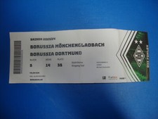 23/24 Ticket Borussia Mönchengladbach BVB Dortmund Eintrittskarte Sammler