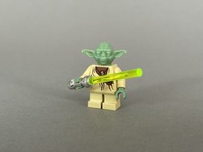 LEGO Star Wars Minifigur Yoda sw0051 mit Lichtschwert, Top Zustand, Original