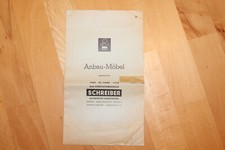 Anbau-Möbel Schreiber Hamburger Werkstätten Faltblatt 1958
