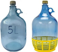 5L Flasche Glasballon Weinballon Glasflasche Gärballon
