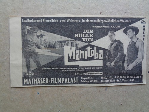 Lex barker zeitungsanzeige die - lex,