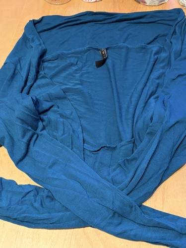 Blauer bolero mit - mit, langen