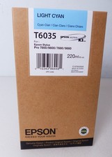 Epson T6035 Light Cyan 220ml für Stylus Pro 7800 9800 7880 9880 Tinte NEU #11 KT
