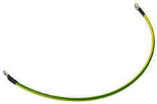 Erdungskabel mit Ringkabelschuhen KL16/8 – ca. 50 cm – Grün/Gelb