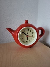 Quarz Küchenuhr Kaffeekanne Holz UDSSR Sowjetunion/ DDR - Haushaltsauflösung Uhr
