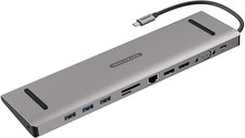 SITECOM CN-389 USB-C Multiport Docking Station Pro Dock  HDMI LAN VGA USB-C PD
