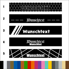 Aufkleber Scheibenkeil Blendstreifen Sonnenblende + Wunschtext | 130x18cm | cut