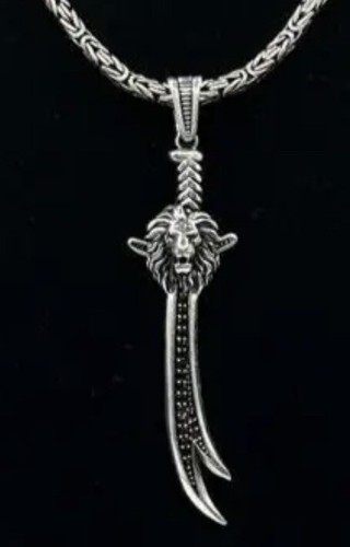 Zülfikar löwe silber 3mm - zülfikar,