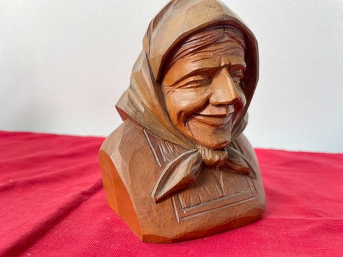 Holz kopf figur charakterkopf - holz,