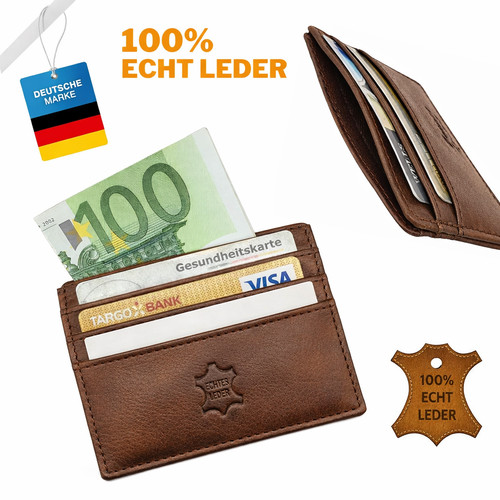Kartenetui aus echtem