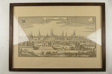Matthaeus Merian Lübeck Kupferstich 1641 Reprint v. Originalplatte 32x45cm PG-84