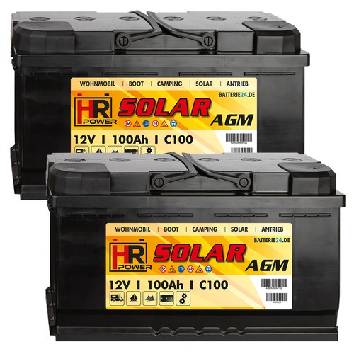 200ah agm solar - 2x,