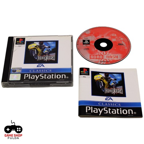 Ps1 spiel road rash - road, |