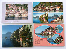 SCHWEIZ Postkarten Lot 4 x GANDRIA Lago di Lugano Ansichtskarten Switzerland