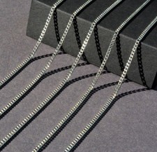 Panzerkette Edelstahl 2MM breit Gliederkette 17-115CM Edelstahlkette Halskette