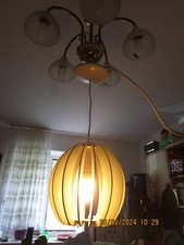 Hänge-/Pendelleuchte, Designer Lampe von EGLO 94443,  Holz Weiß, mit Birne