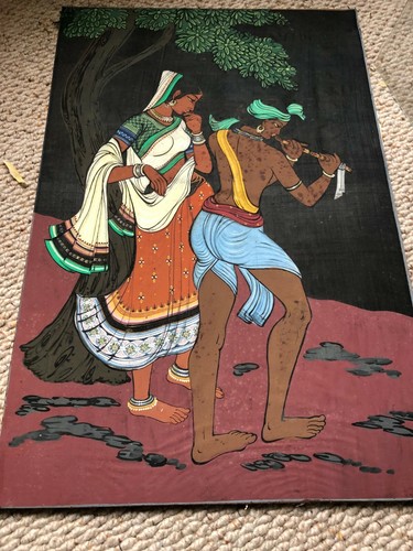 Indianer handgemalt auf seide - indianer,