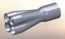 Edelstahl-Auspuffsammler