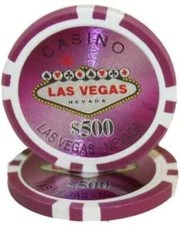 50 Purple $500 Las Vegas Poker