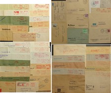 35x Brief Freistempel DDR Dienstpost Freiberg Bergbau Leipzig Halle Berlin