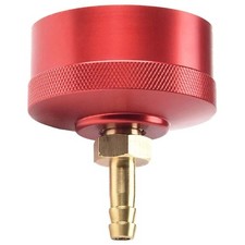 Roter Tankdeckel mit