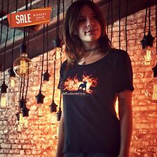 SALE Staffordshire Bullterrier Feuer und Flamme Damen T-Shirt XXL Hundemotiv