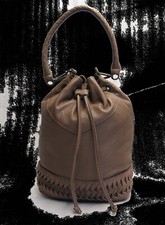 LIEBESKIND Leder SCHULTERTASCHE Matchsack LEDERTASCHE Beuteltasche TASCHE 3475