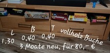 tv regal holz,helle Buche, 3mon. alt, grösse:1.30cmx 0,40cmx0,40 cm,ohne kratzer
