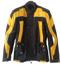 Motorradjacke DIRT Schwarz-Gelb Gr. L - s. Maße unten!