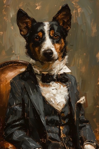 Lustiger hund anzug - lustiger,