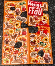 Sticker Bogen aus Zeitschrift